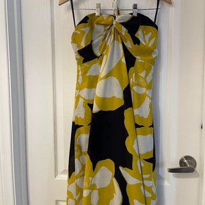 Never Worn Ann Taylor Loft Floral Maxi Dress With Halter Neck Tie, Size 8